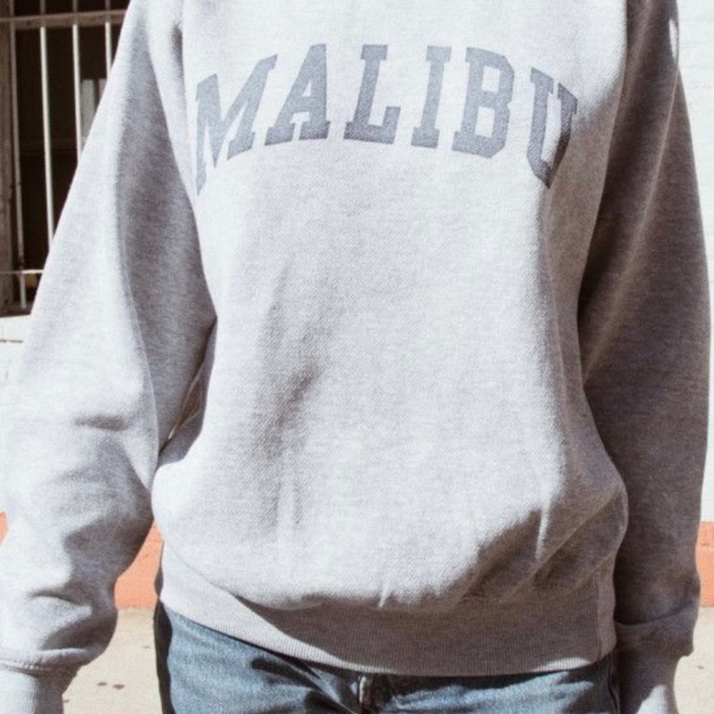 brandy melville grey crew neck